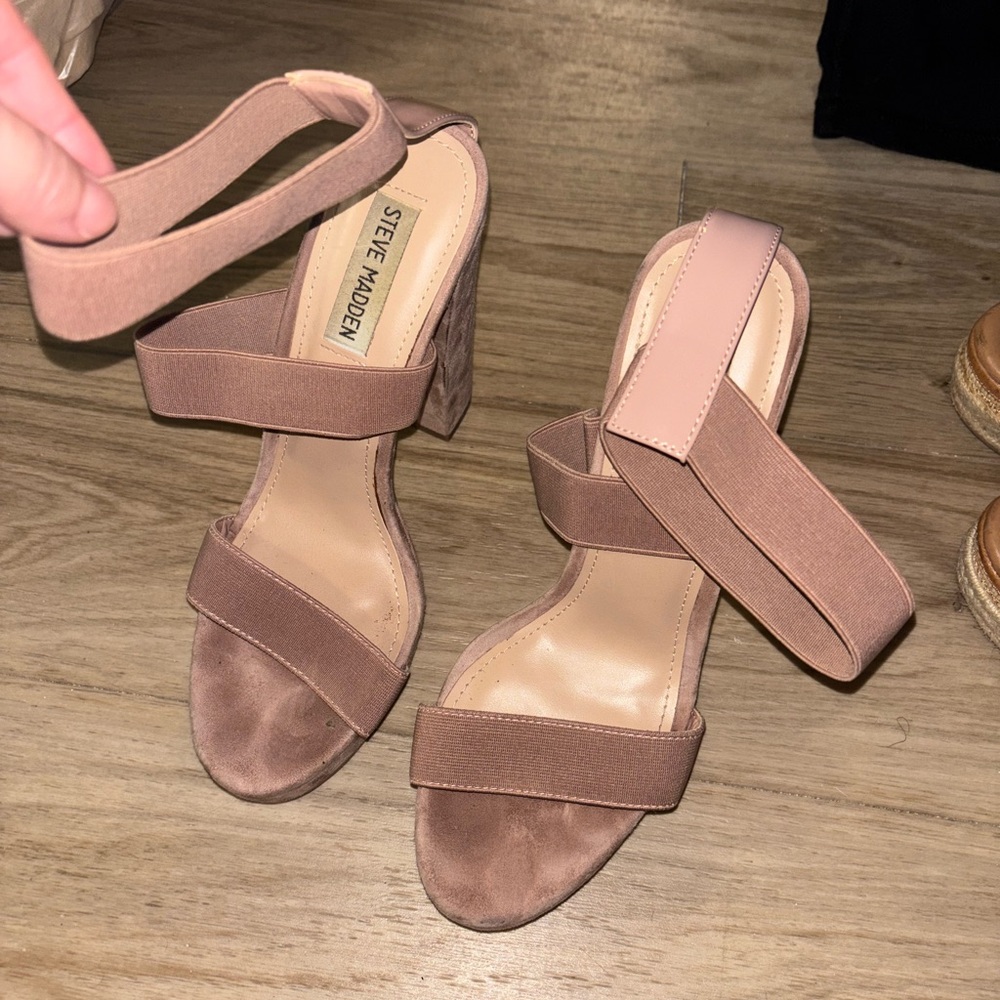 Steve Madden Women's Brown Strap Heels